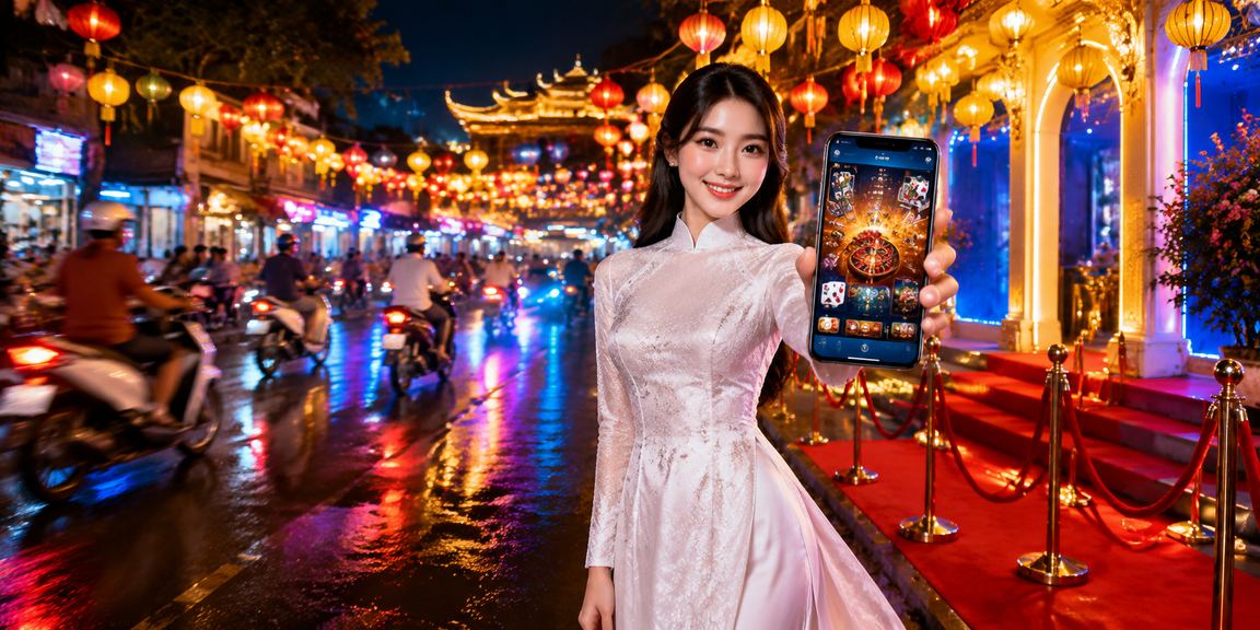 Khách hàng cá cược thể thao tại Huế với trang phục áo dài truyền thống